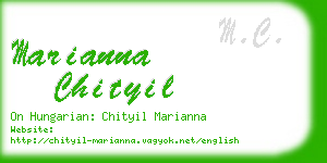 marianna chityil business card